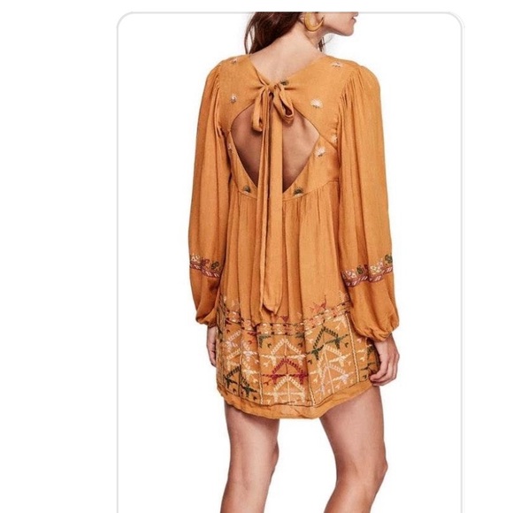 NWT Free People Mini Peasant Dress - Picture 2 of 4